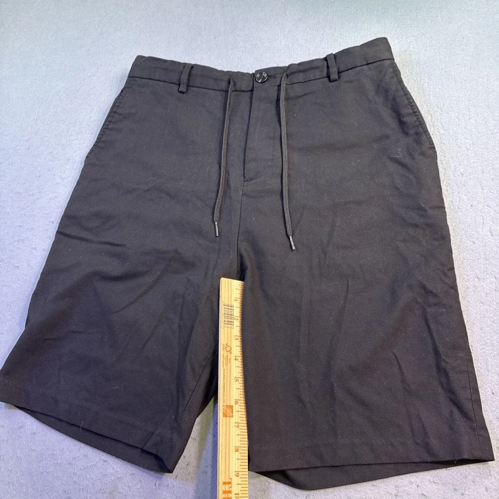 Scotch & Soda Shorts Mens 34 Black Chino Flat Front Stretch Inseam-7.5